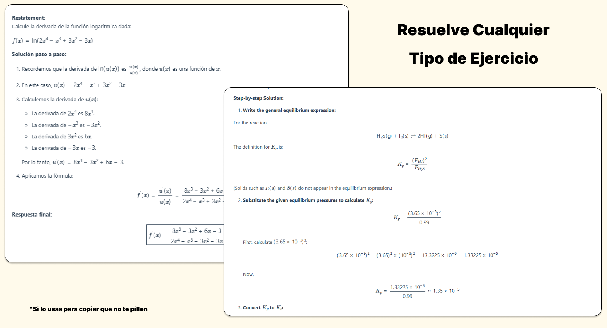 Exercise Solver